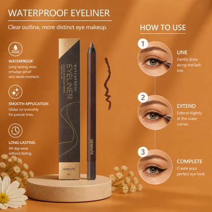 Waterproof Glitter Gel Eyeliner – Long-Lasting Smudge-Proof Color