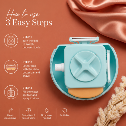 4-in-1 Travel Shaving Kit for Women – Perfect for Quick Fixes On the Go