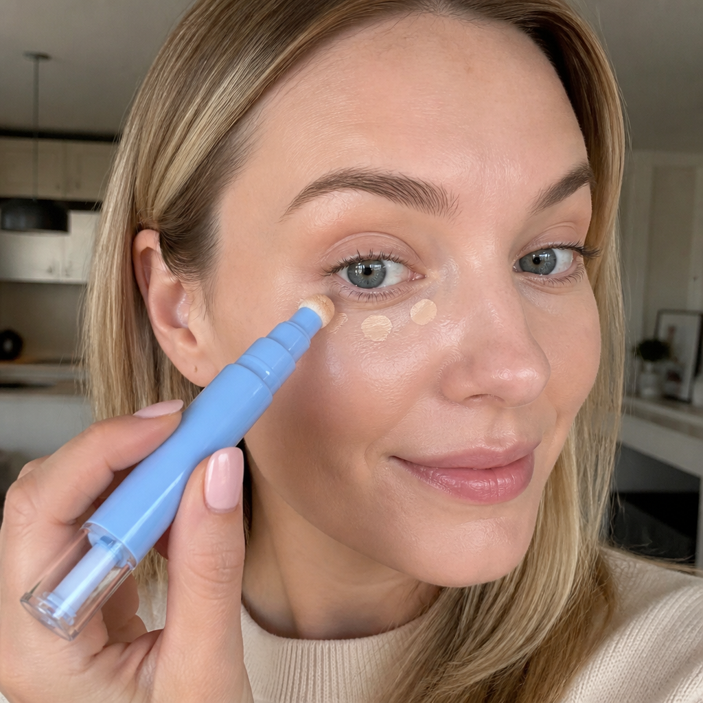 2-in-1 Hydrating Full-Coverage Concealer Pen & Stick with Blending Sponge