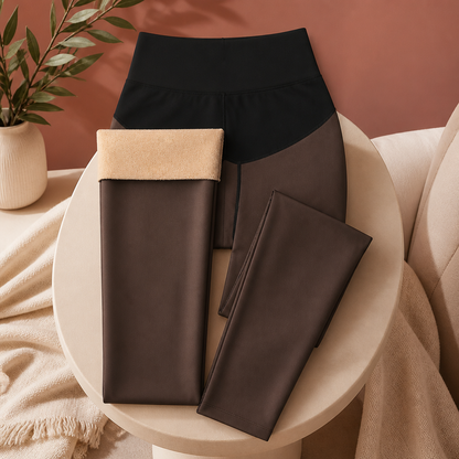 Women’s Fleece-Lined Tights with Shaping Waistband