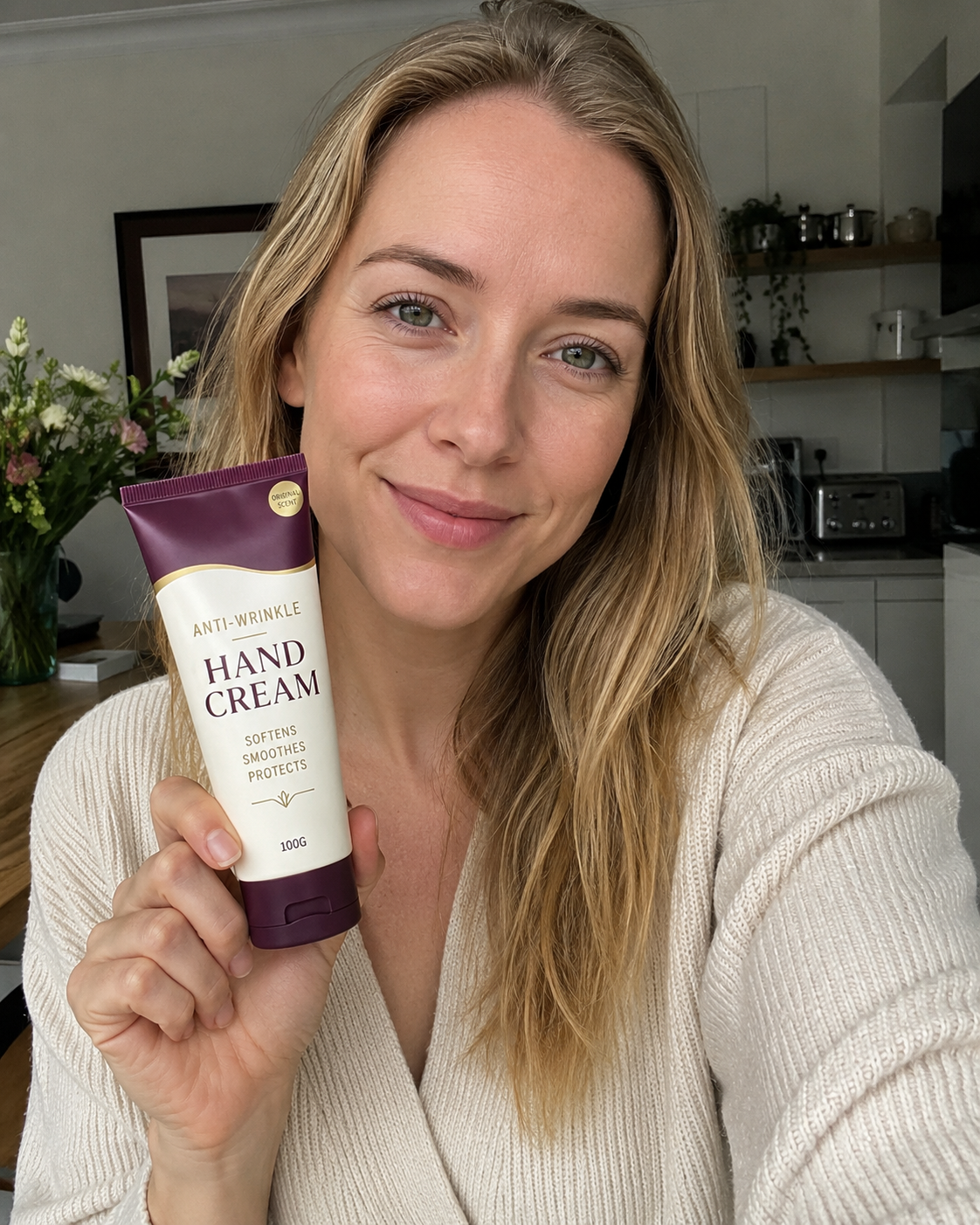 Australian Beauty customer using the featured product