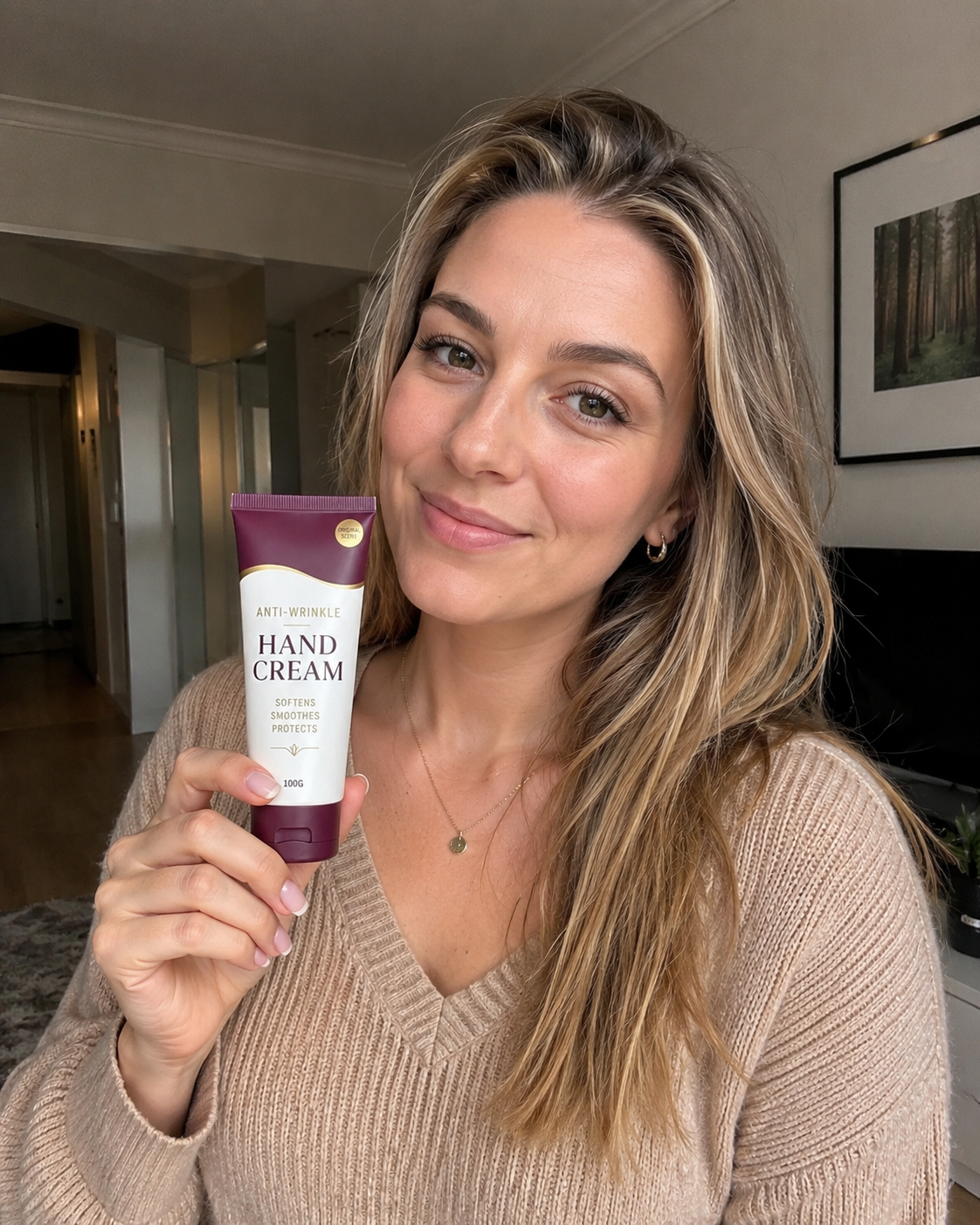 Australian Beauty customer using the featured product