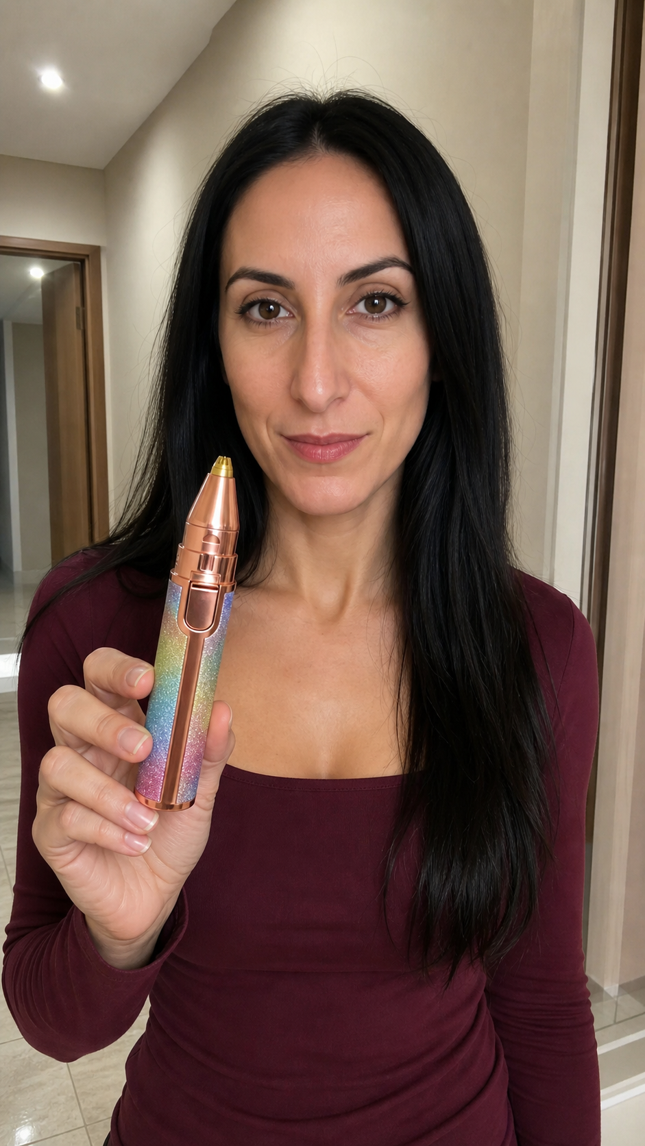 Customer showing everyday makeup routine using the 4-in-1 Makeup Pen