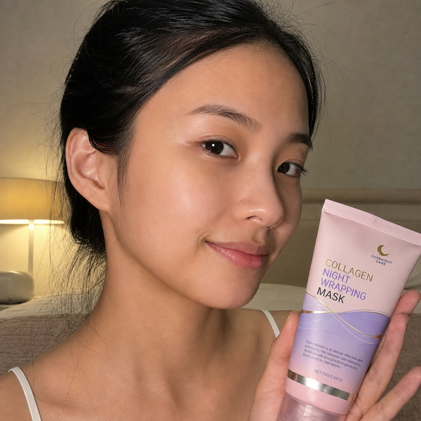 Customer skin before using Beauty Britain Korean Collagen Night Wrapping Mask