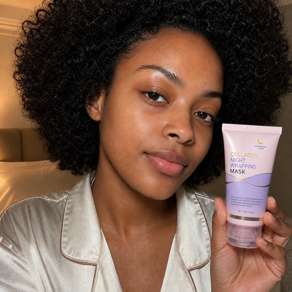 Customer skin before using Beauty Britain Korean Collagen Night Wrapping Mask