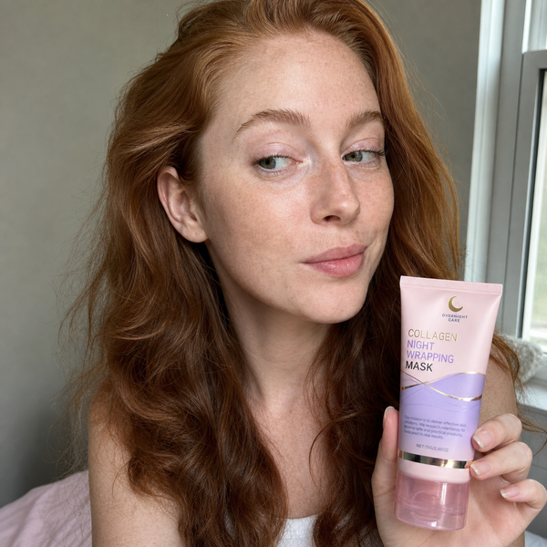 Customer skin before using Beauty Britain Korean Collagen Night Wrapping Mask