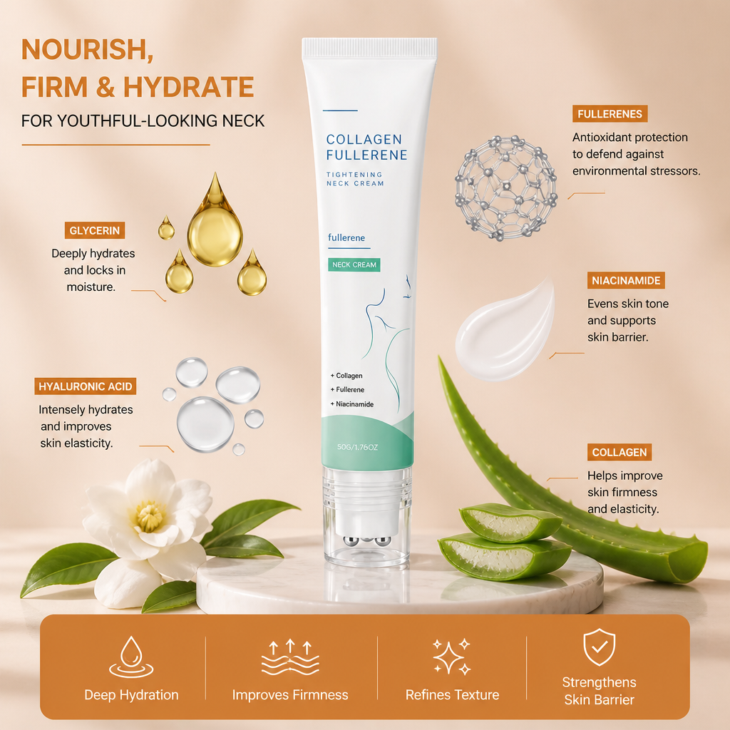 Collagen Neck Cream Roller – Hydrating Care for Smooth-Looking Skin