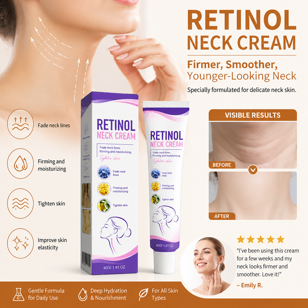 Retinol Neck Cream – Hydrating Formula for a Smoother-Looking Neck