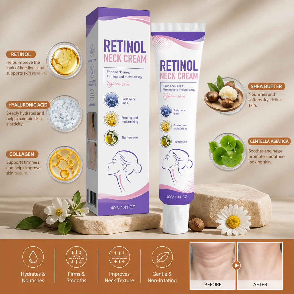 Retinol Neck Cream – Hydrating Formula for a Smoother-Looking Neck