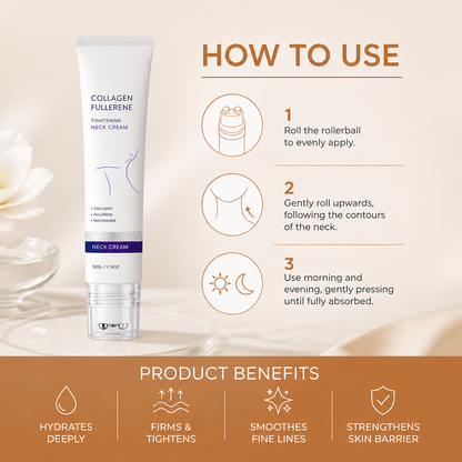 Collagen Neck Roller Serum – Hydrating Formula for a Smoother Neck