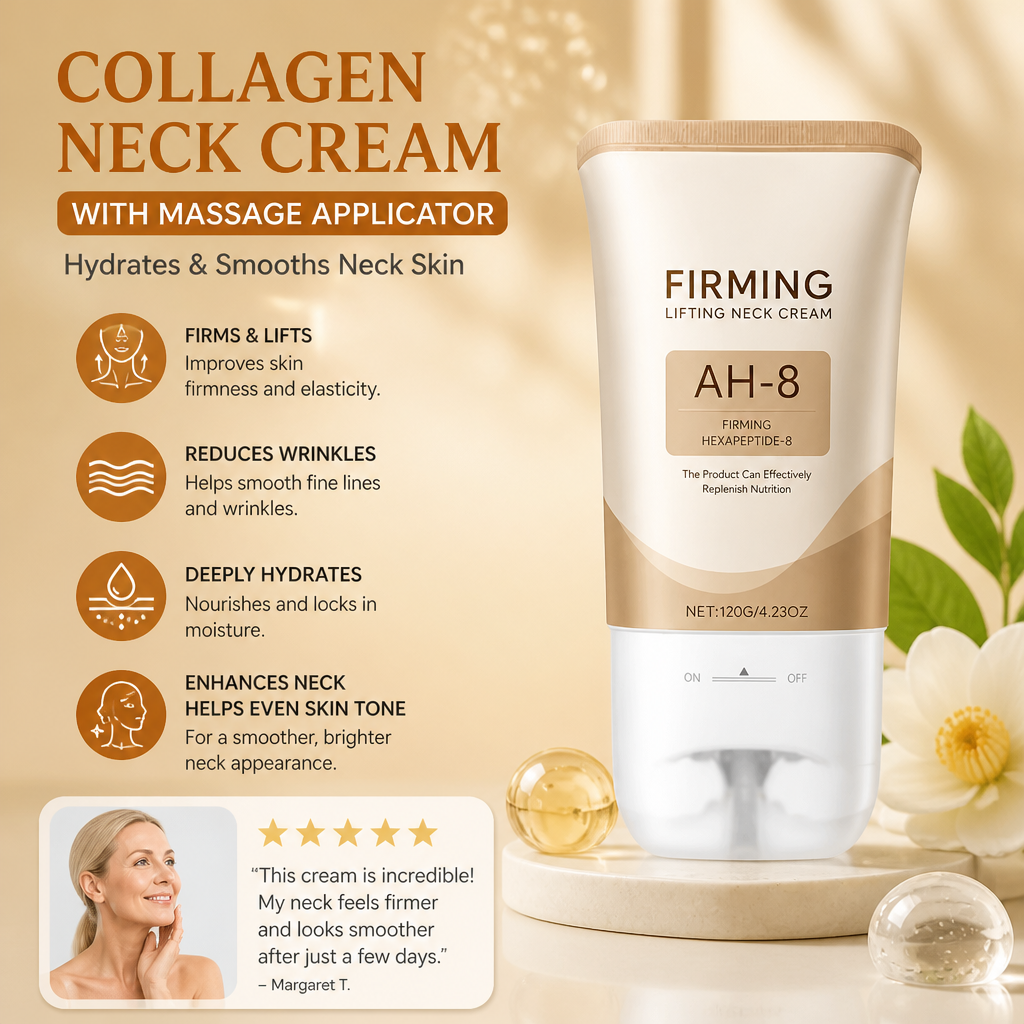 Firming Neck Cream Roller – Hydrating Care for Smooth-Looking Skin