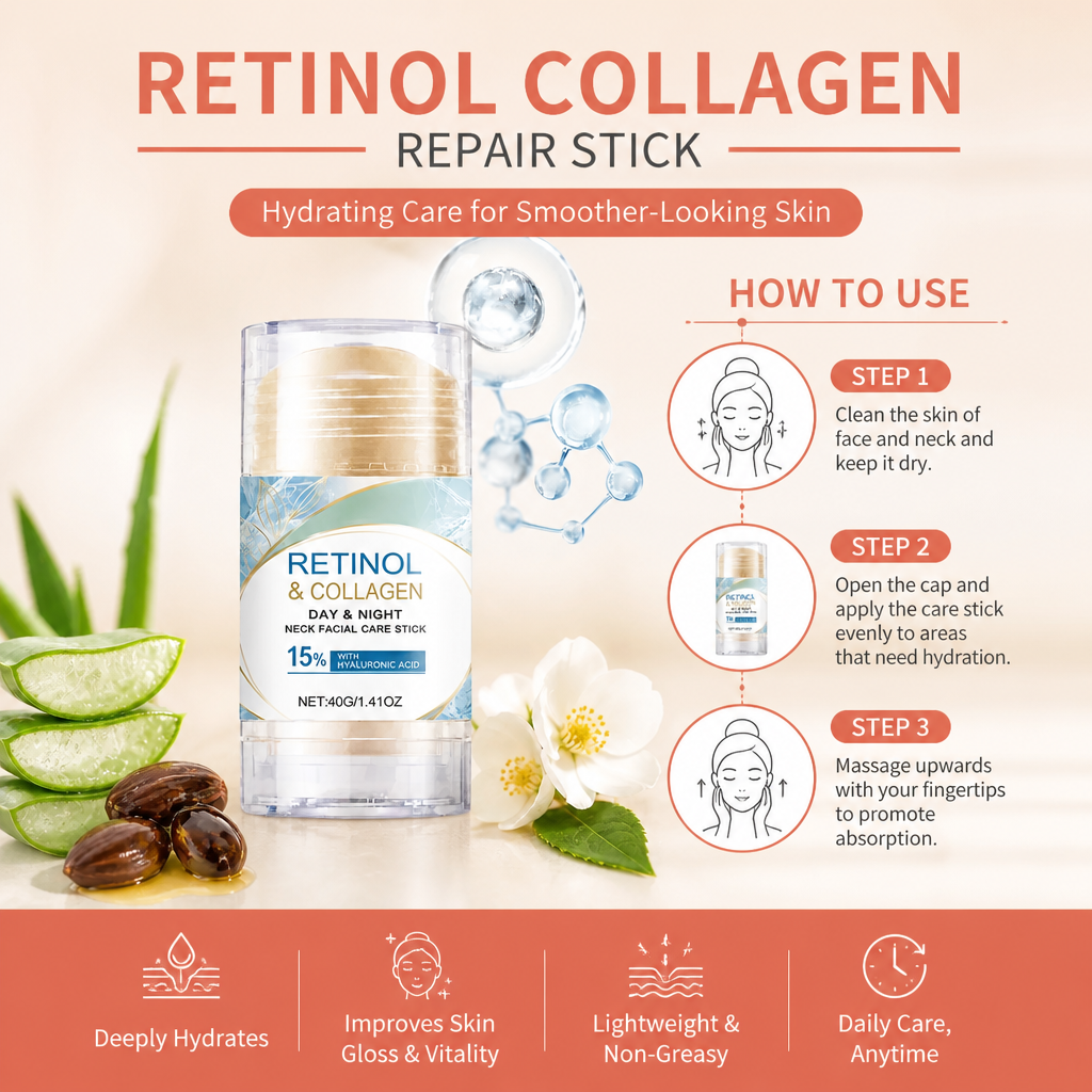 Retinol Collagen Repair Stick – Hydrating Care for Smoother-Looking Skin