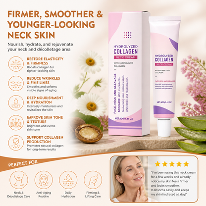 Hydrolyzed Collagen Neck Cream – Nourishing Care for Firmer-Looking Skin