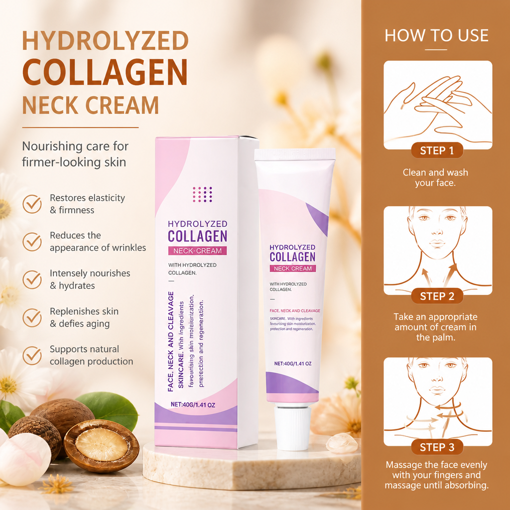 Hydrolyzed Collagen Neck Cream – Nourishing Care for Firmer-Looking Skin