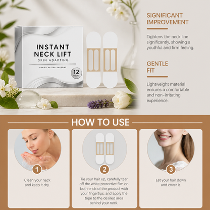 Invisible Neck Lift Tape – Discreet Adhesive Patches for a Firmer Look