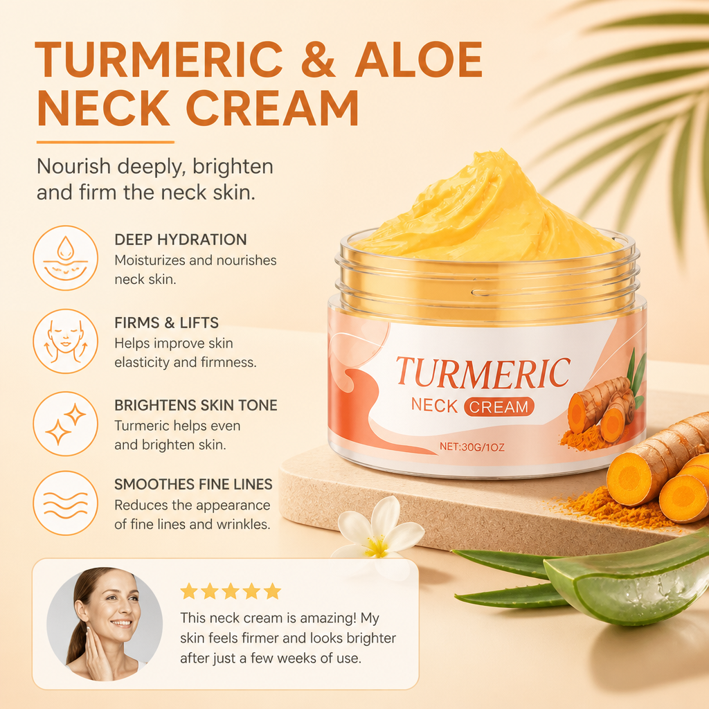 Turmeric & Aloe Neck Cream – Daily Hydration for Brighter-Looking Skin