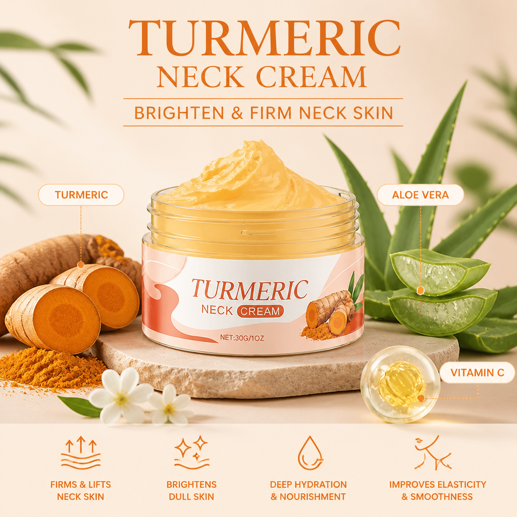 Turmeric & Aloe Neck Cream – Daily Hydration for Brighter-Looking Skin