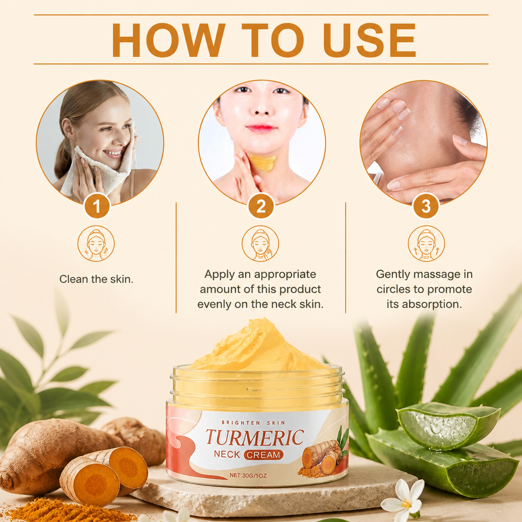 Turmeric & Aloe Neck Cream – Daily Hydration for Brighter-Looking Skin