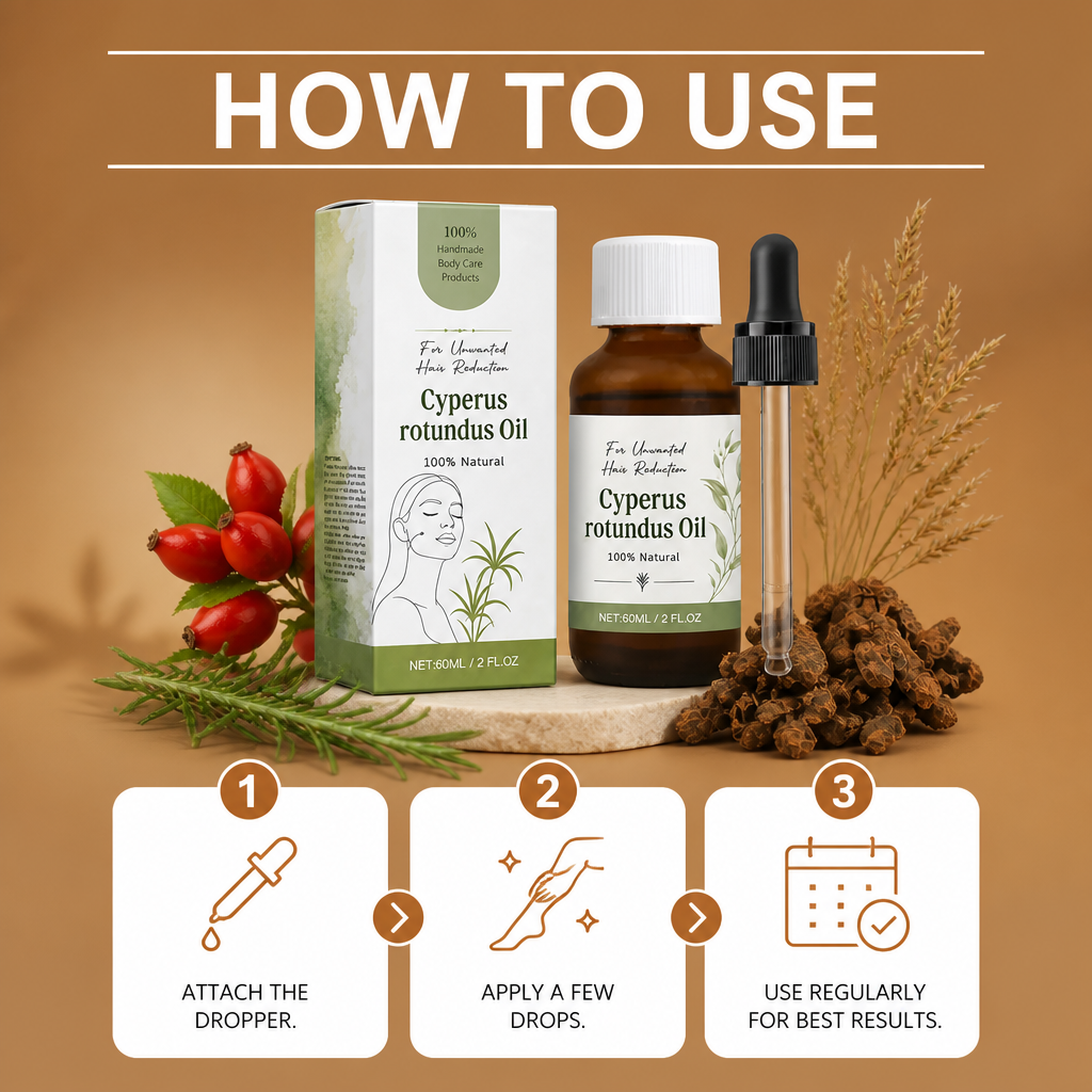 Cyperus Rotundus Oil – Naturally Derived Formula for Smooth Skin Care