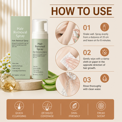 Calcium Thioglycolate Hair Removal Spray for Smooth Skin Care