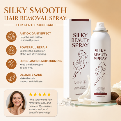 Silky Smooth Hair Removal Spray for Gentle Skin Care
