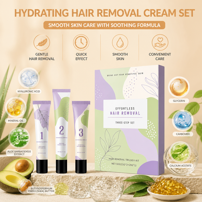 Hydrating Hair Removal Cream Set – Smooth Skin Care with Soothing Formula