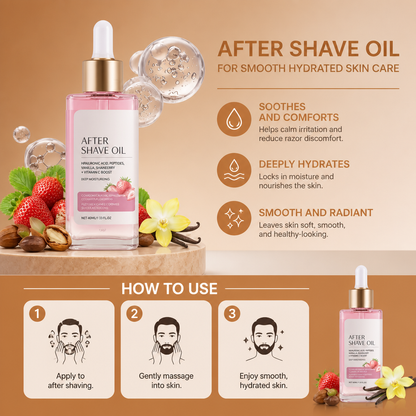 After Shave Oil for Smooth Hydrated Skin Care