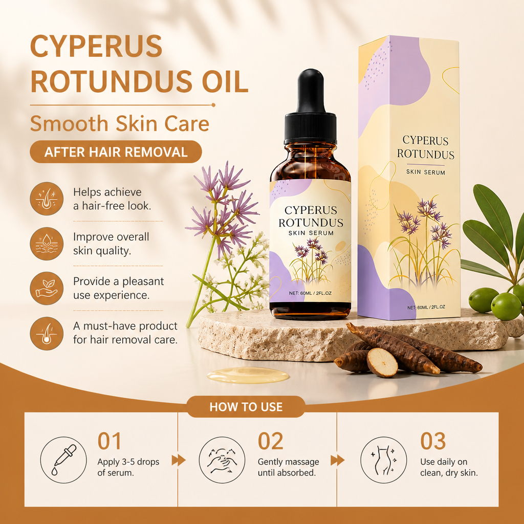 Cyperus Rotundus Oil – Smooth Skin Care After Hair Removal