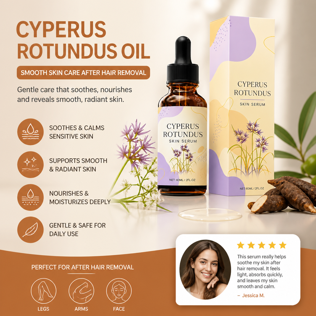 Cyperus Rotundus Oil – Smooth Skin Care After Hair Removal