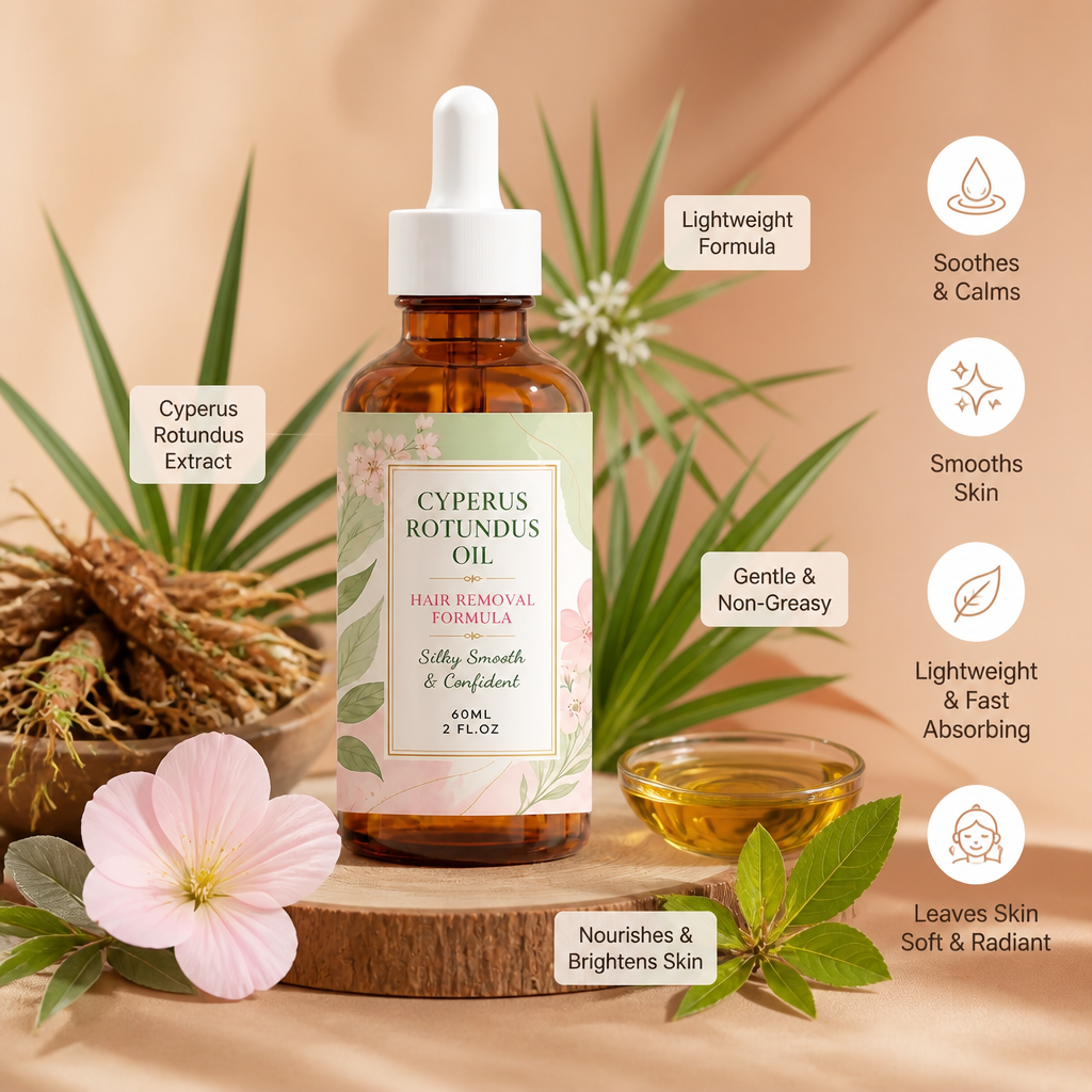 Cyperus Rotundus Oil – Lightweight Skin Care After Hair Removal