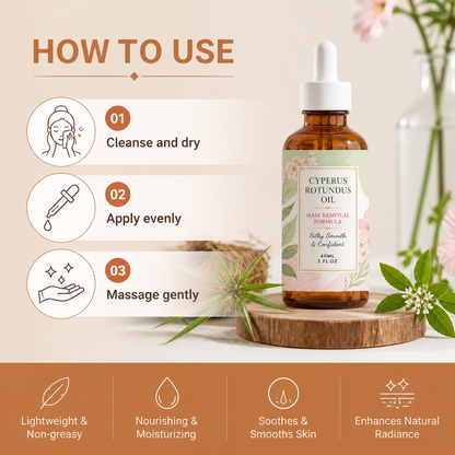 Cyperus Rotundus Oil – Lightweight Skin Care After Hair Removal