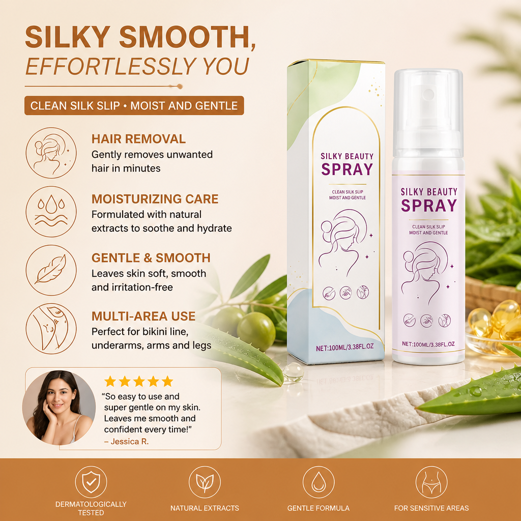 Gentle Hair Removal Spray with Aloe Vera for Smooth Skin