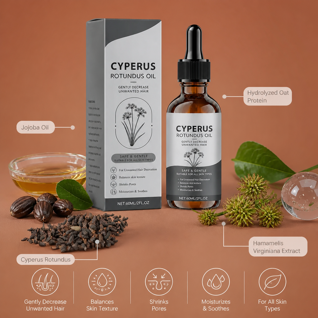 Cyperus Rotundus Oil for Smooth Skin After Hair Removal