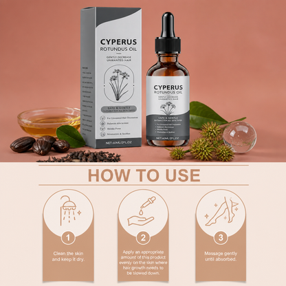 Cyperus Rotundus Oil for Smooth Skin After Hair Removal