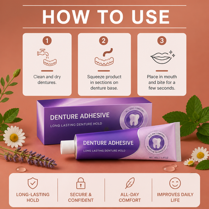 Denture Adhesive Cream – Long-Lasting Hold For Comfortable Wear