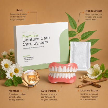 Custom Fit Denture Repair Gel – Comfortable Secure Hold Solution