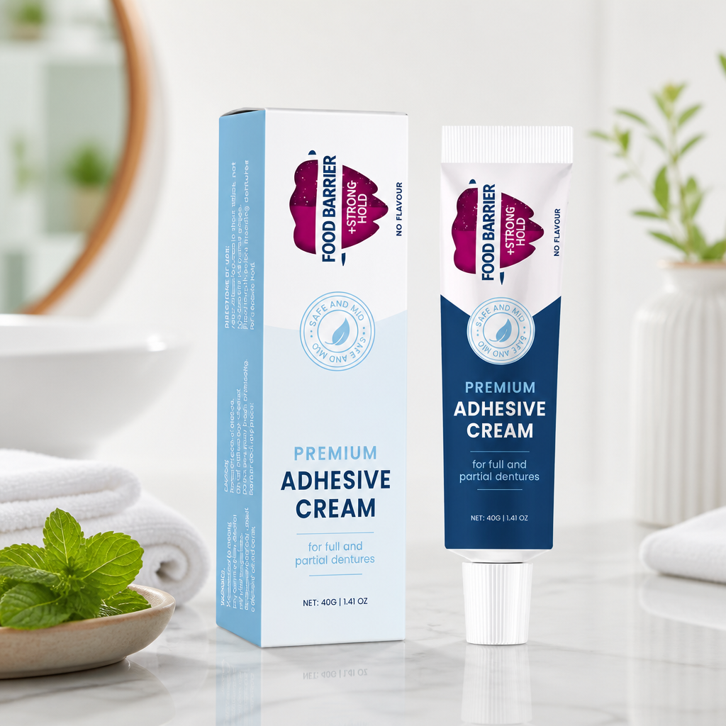 Premium Denture Adhesive Cream – Strong Hold For Comfortable Wear