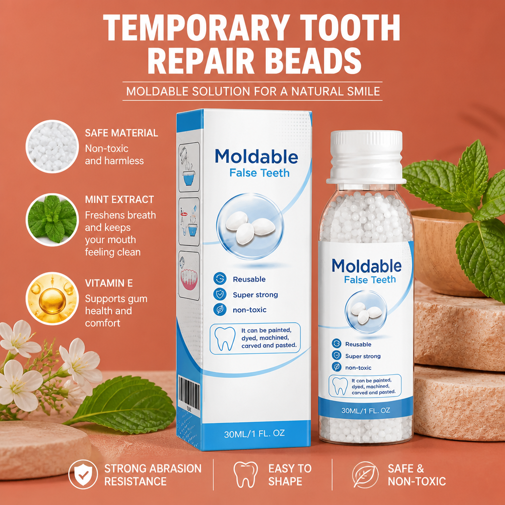 Temporary Tooth Repair Beads – Moldable Solution For A Natural Smile