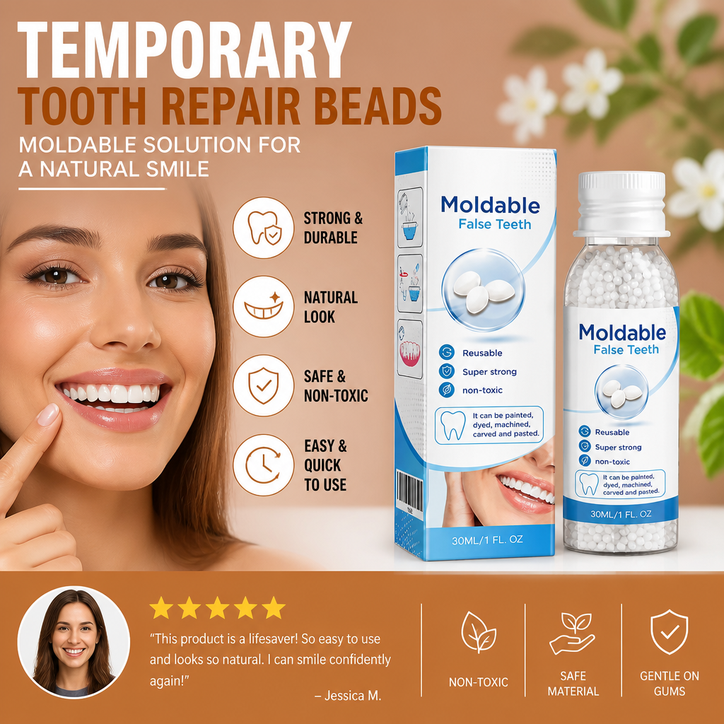 Temporary Tooth Repair Beads – Moldable Solution For A Natural Smile