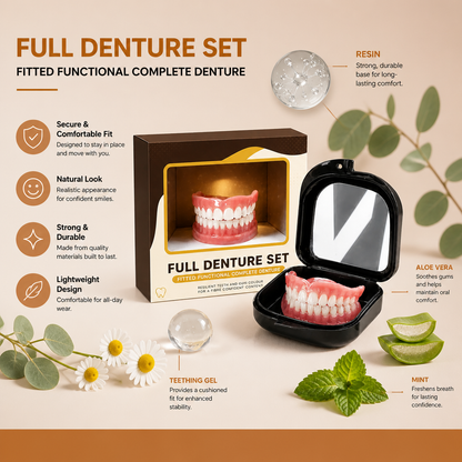 Custom Fit Denture Adhesive Gel – Secure Hold For Comfortable Smiles