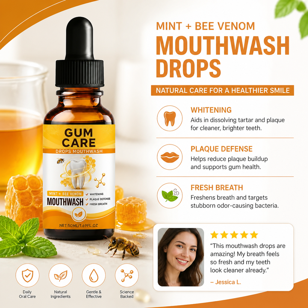 Mint Fresh Mouthwash Drops – Convenient Daily Oral Care Formula