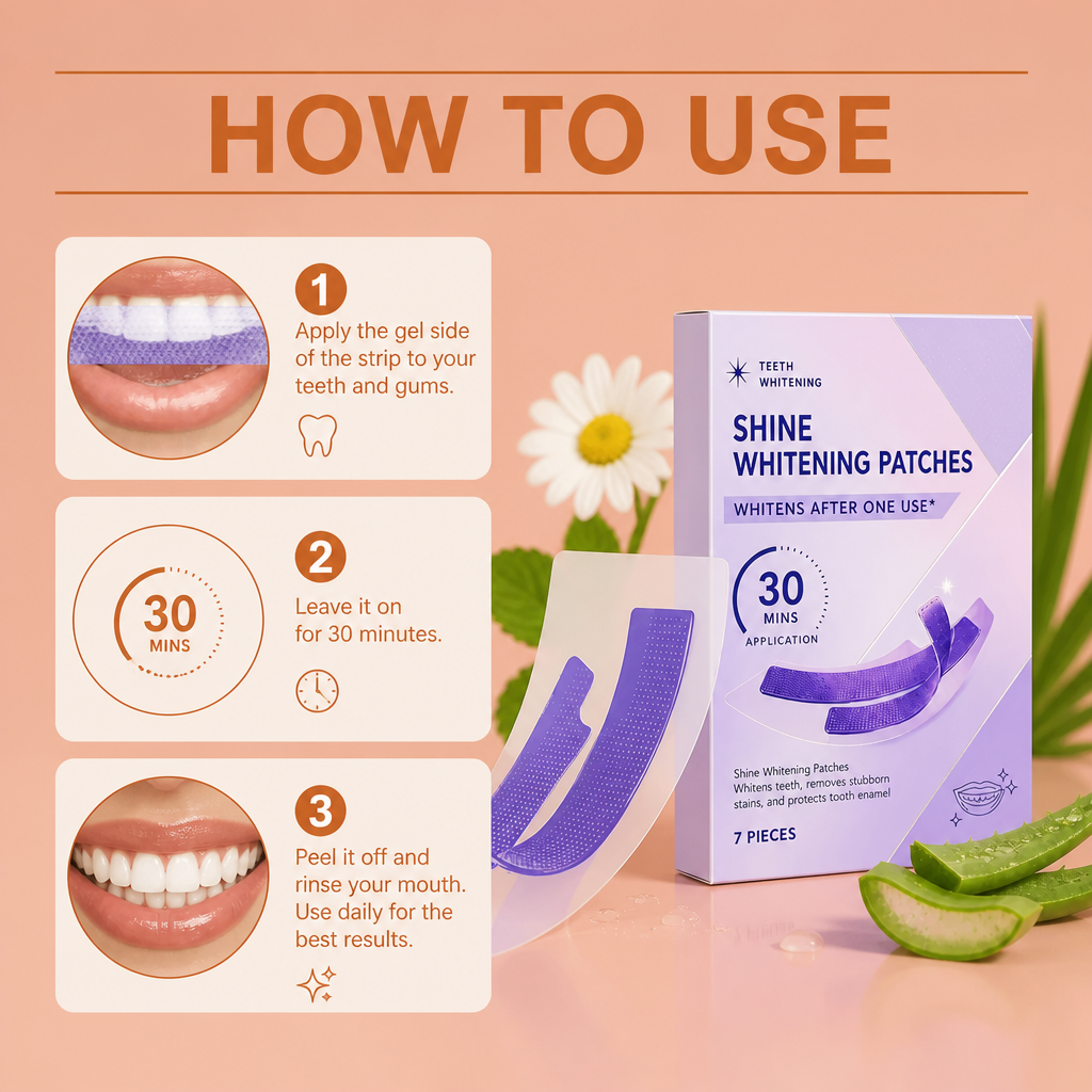Hydrogel Teeth Whitening Strips – Gentle Smile Brightening Care