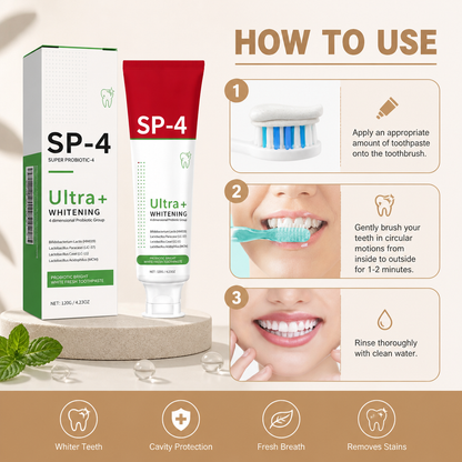 Fresh Breath Whitening Toothpaste – Gentle Stain Removal & Mint Care