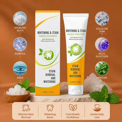 Whitening Toothpaste – Gentle Stain Removal for a Fresh Smile