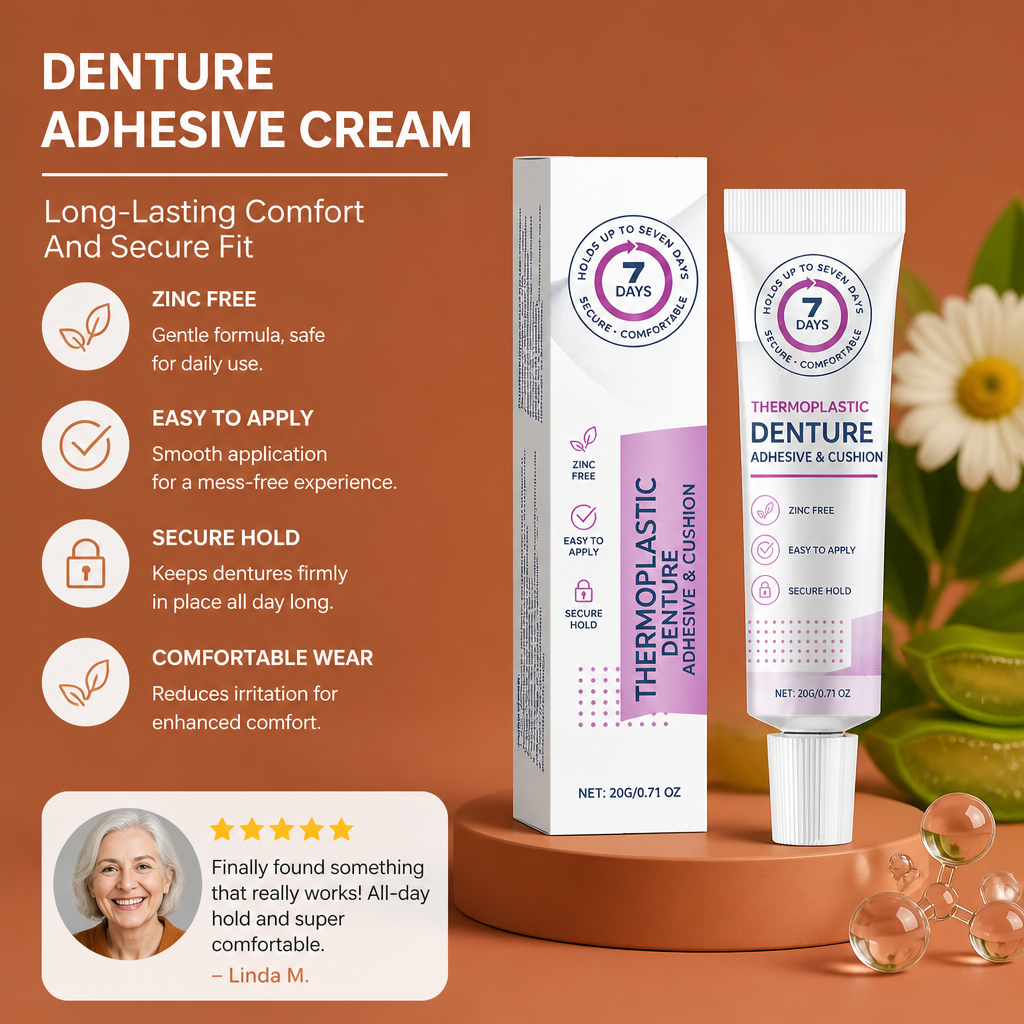 Denture Adhesive Cream – Long-Lasting Comfort And Secure Fit