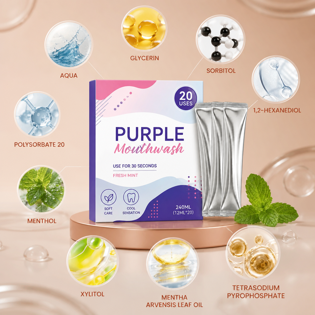 Purple Refreshing Mouthwash – Daily Freshness For A Clean Oral Care Routine
