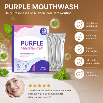 Purple Refreshing Mouthwash – Daily Freshness For A Clean Oral Care Routine