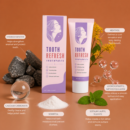 Refreshing Whitening Toothpaste – For A Brighter Smile & Fresh Breath