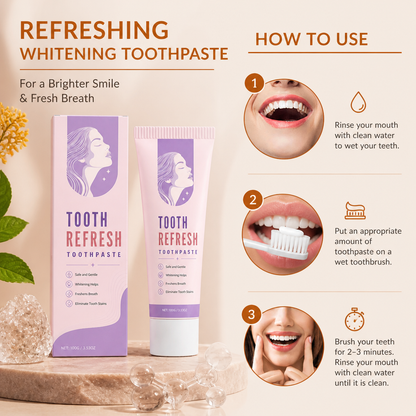 Refreshing Whitening Toothpaste – For A Brighter Smile & Fresh Breath