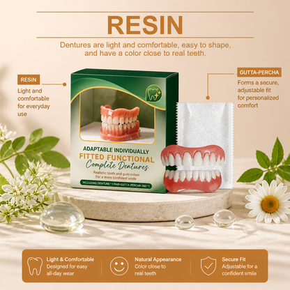 Custom Fit Denture Resin Material – Comfortable Adjustable Denture Support